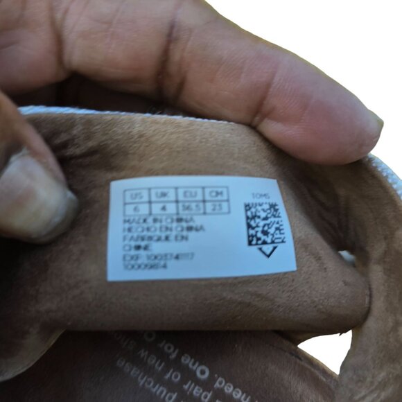 Toms Womens Open-Toe Canvas Ankle Zip Sandals Size 6 Light Brown & Beige - Picture 4 of 8